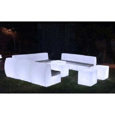 China Contemporary luxury outdoor led modular sofa set 7 seater (SF201) for sale