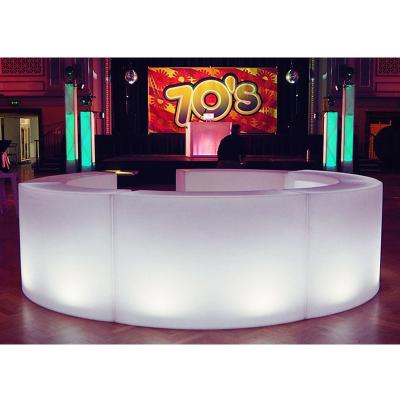 China The most popular contemporary glowing circle bar counter / led semicircle bar lighting for sale