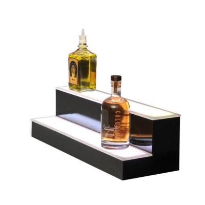 China Yes 2 tier bottle display racks with led on sale LED Bottle Display Shelf for sale