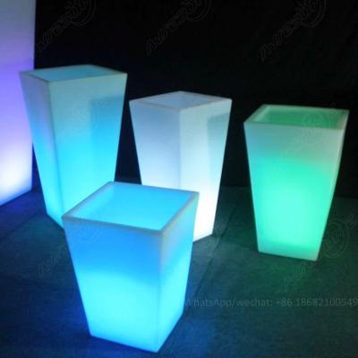 China China LED Vase Plastic Cheap PE Goods 	Pot Light Bulbs Event & Party Supplies for sale