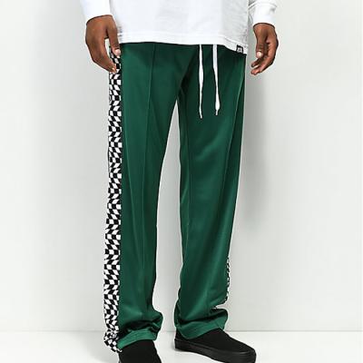 China High Quality Anti-Static Casual Style Men's Sweatpants High Quality Side Stripes Drawstring Waist Men's Dark Green Pants for sale