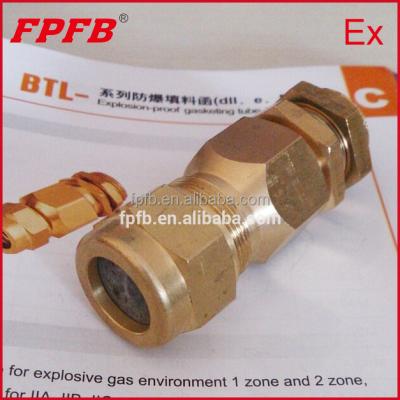 China ZONE 1 Stainless Steel Explosion Proof Brass Cable Gland for sale