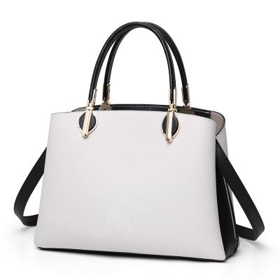 China Minimalist PU Private Design Women Shoulder Bags Customize Large PU Leather Simple Handbag For Office for sale