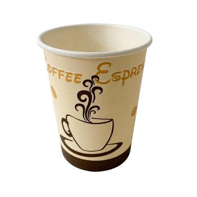 China 100% Home Compostable Repulpable Coffee Paper Cups Aqueous Lining Custom Paper Cups for sale