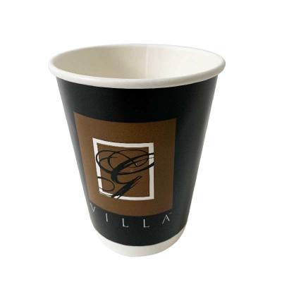 China 8 Oz Water Based Double Layer Paper Cup Disposable Custom Paper Coffee Cups for sale