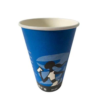 China Conveniente 16 oz de papel de taça de bebida fria personalizado PE revestido de papel de taça portátil à venda