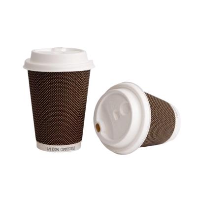 China Paper 12 Oz Hot Cups Aqueous Coating Food Grade Disposable Paper Cups for sale