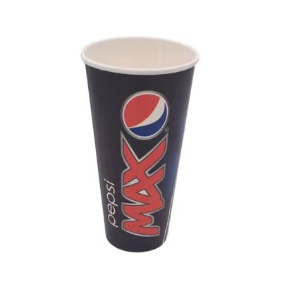 China 22 Oz Water Based Lining Cold Paper Cups Compostable Custom Printed for sale