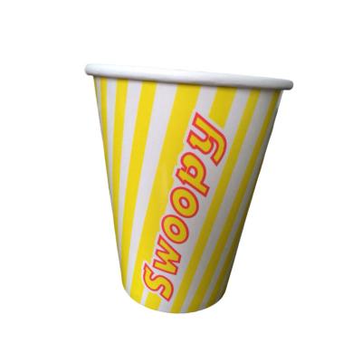 China Water Based Paper Compostable Cold Cup 12 Oz Single Wall Paper Aqueous Cup for sale