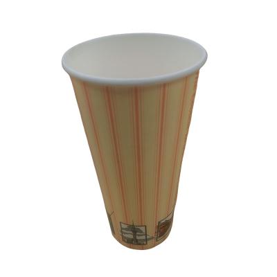 Chine 22 Oz Compostable Coupe à boire froide jetable Aquace PHA revêtue Imprimé à vendre