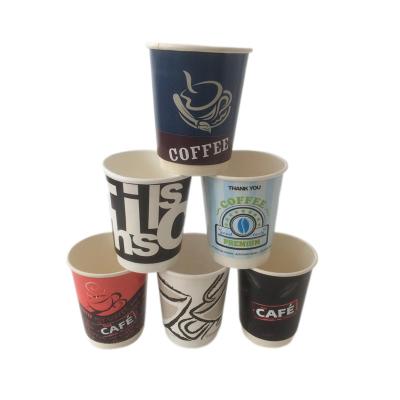 China 8 oz Dubbelwand Warm Cups Wegwerp PE bedekte papieren kopje voor koffie Te koop