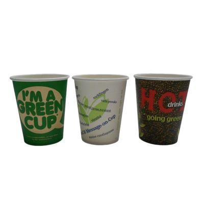 China Degradable 12 Oz Disposable Coffee Cups Aqueous Coating Custom Takeaway Paper Cups Home Use for sale