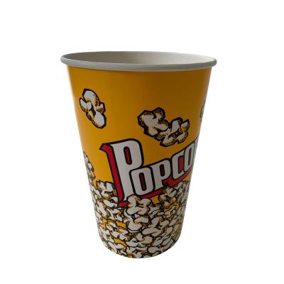 China 46 Oz Movie Popcorn Containers Custom Print PE Lined One Time No leakage for sale