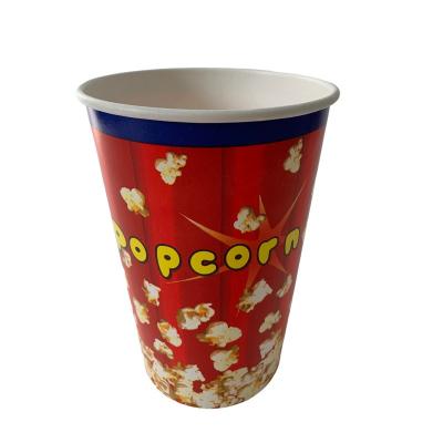 China 46 Oz Single Use Disposable Popcorn Buckets PE Based Coating Customized for sale