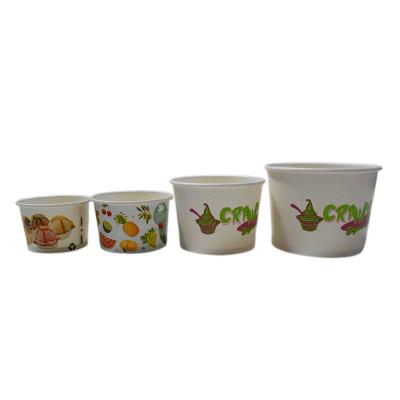 China Customized 3oz Ice Cream Cups Portable PE Coating Environmental Friendly for sale