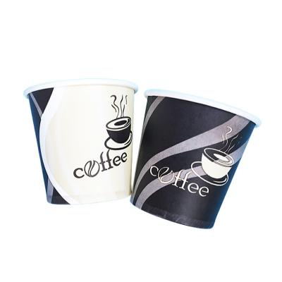 China Tazas de papel de café caliente impresas a medida con revestimiento en PE de 2,5 oz en venta