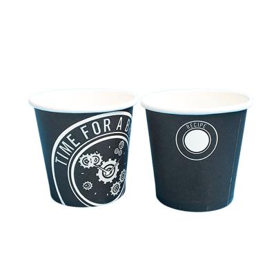 China 2.5 oz Tazas de papel de café aisladas a medida Tazas de papel recubiertas de PE desechables en venta