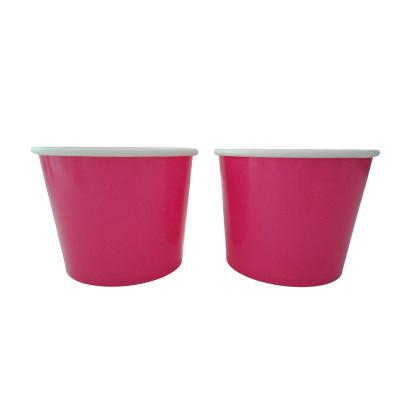 China Custom Design Paper Cups For Ice Cream 8 Oz With PE Coating Single Use for sale