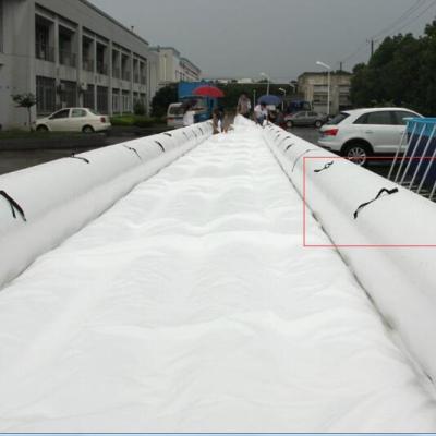 China Newly long good quality hot used PVC0.55mm singel/1000ft commercial 1000ft giant lane inflatable slip n double slide for adult and kids on sale for sale