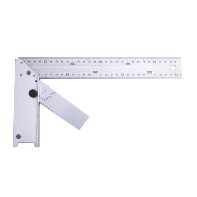 China 10 Inch Multifunctional High Quality L Shaped Aluminum Ruler Tool Adjustable Test Squares Measurement for sale