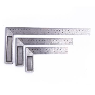 China High Precision Multifunctional Engineer Customized 90 Degrees Size Metal Stainless Steel Try Square for sale