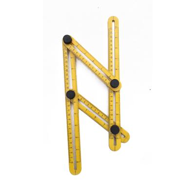 China Multifunctional China Supplies Customized Bending Ruler Logo Multi Angle Measuring Plastic for sale