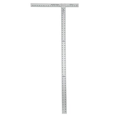 China Multifunctional 48x5.0mm T Type Thickening Decoration Steel Carpenter's 90 Degree Stick Aluminum Ruler Square Angle Aluminum Ruler Carpenters for sale