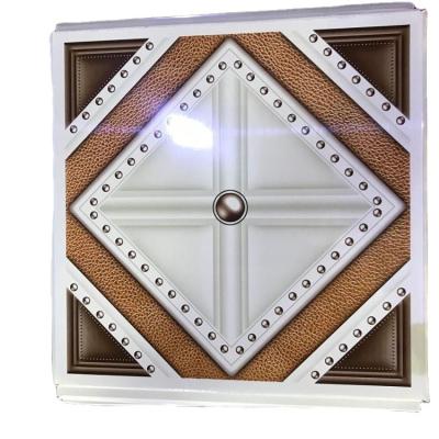 China Morden Artistic Design Cheapest Price PVC Ceiling Tile 60*60 for sale