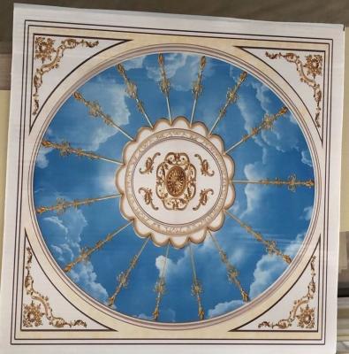 China Artistic Ceilings 2021 Years New 595mm Turkey Decoration PVC Ceiling Panel for sale