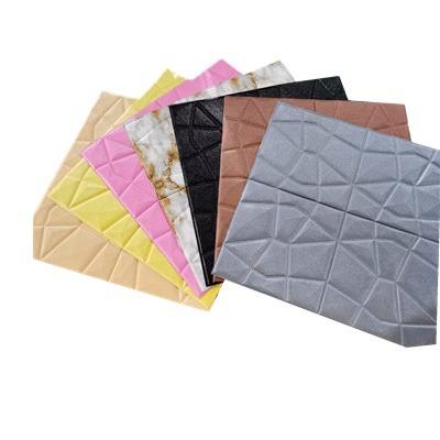 China Moistureproof Moistureproof 3D PE Foam Waterproof Brick Adhesive Wallpaper Sticker for sale