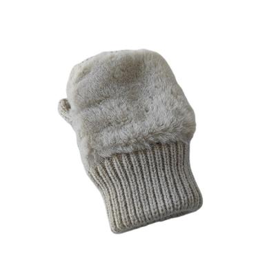 China Winter knitting knitted half finger plush with good quality for sale