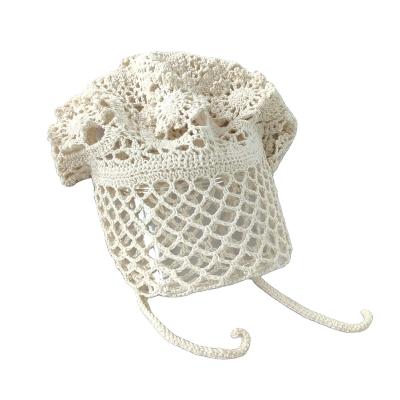 China JOINT hot sale knit hollow top visor cap knit hollow top visor cap knitted cap with hollow for sale