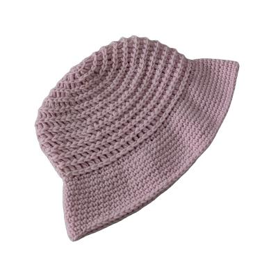 China Casual No Seam Knit Hollow Top Sun Visor Hat Beach Hat Net Hollow Crochet Hollow Cap for sale