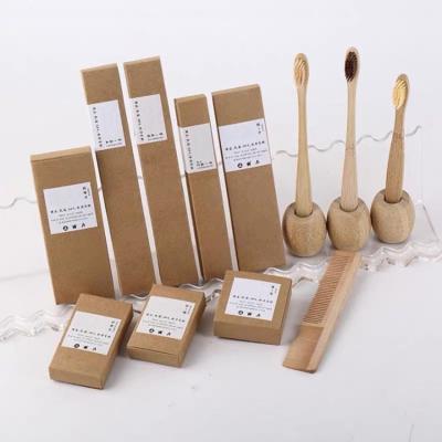 China Disposable Good quality practical wholesale bamboo toothbrush hotel kit hotel supply toiletries amenities dental kit for sale