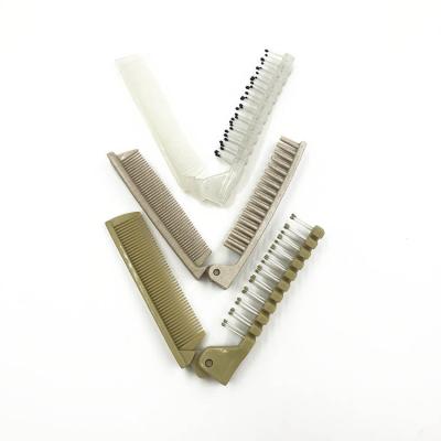 China Beauty Hair Salon Good Quality Workmanship Hotel Hair Combs Bamboo Foldable Hotel Comb For Guest for sale