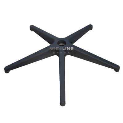 China Chair Factory Outlet Leg Chair Metal Plastic Low Five Star Gaming Chair Parts Rotating Office Chair Base PA-G340A for sale