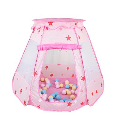 China Easy Foldable Children Play Tent Kids Tent Girl Baby Princess Game Children Birthday Gift Pink Flowers Teepee House Outdoor Castle Playing  Indoor Playhouse for sale