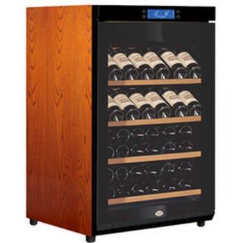 China Hotel Raching Wine Cooler Single-zone beech soild wooden wine racks with humidity display for sale