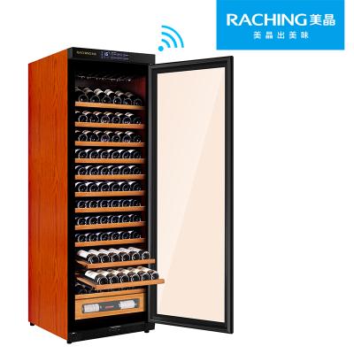 China Hotel Compressor Smart Wooden Wine Cooler for sale