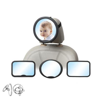 China Match with 2021 Classic M Rounded Headrest 2021 Baby Car Mirrors Clear Vision Baby Car Mirrors 360 Rotating Baby Car Safety Mirror for sale