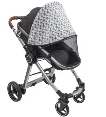 China Polyester Best Selling High Quality Ultrafine Mesh Stroller Car Seat 2 in 1 Stroller Sunshade for sale