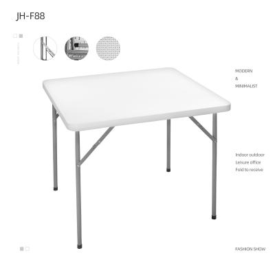 China 34inch Foldable Plastic Folding Square Table, Outdoor Leisure Table, Household Dining Game Table for sale