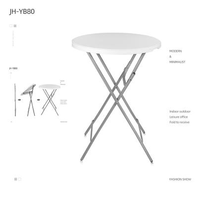 China Modern cheap round bar height plastic folding table for sale for sale