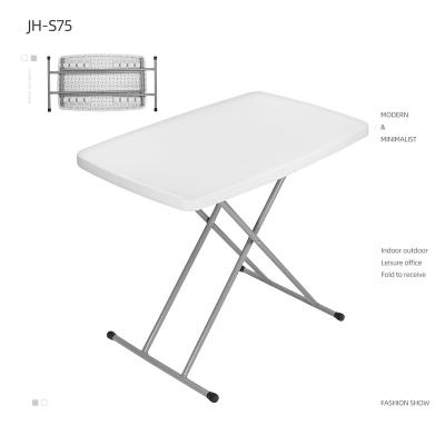 China Foldable Folding Plastic Table Outdoor Indoor Color Customized Height Adjustable Small Table for sale