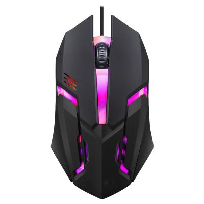 China 3D China Produce Ergonomic USB Desktop Gaming Backlit Wired Optical Mouse for sale