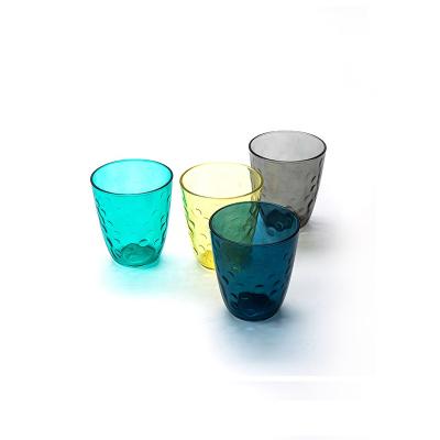 China Hot Selling 310ML Tumbler Drinking Glass Modern Water Glass Water Cup 4 In Different Colors Vintage Colorful Drinking Glasses for sale