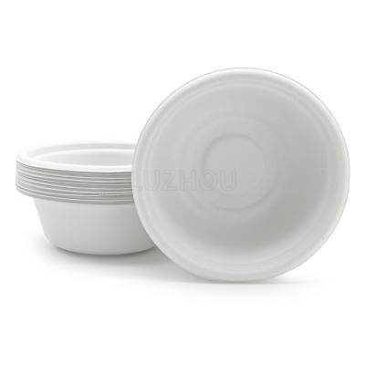 China Compostable Biodegradable Under 90 Bagasse Biodegradable Takeaway Disposable Paper Soup Bowls 350ML Eco-Friendly Microwavable Waterproof Customizable Daytime With Lids for sale