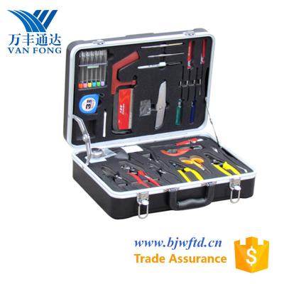 China 26 Pieces Set Fiber Optic Splicing Tool Kit , Portable Fiber Optic Installation Tool Kit for sale