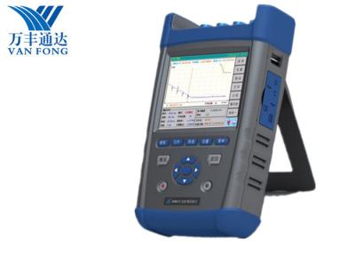 Κίνα Οπτικός Reflectometer AV6418 πολλών χρήσεων OTDR χρονικών περιοχών μετρητής με την υψηλή δυναμική περιοχή 5 ίντσα tft-LCD 45dB προς πώληση