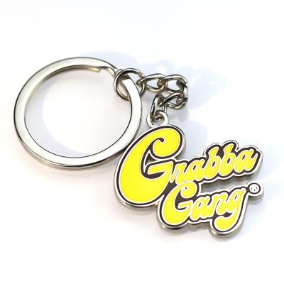 China Global custom wholesale custom enamel pin custom logo paint low price factory sale custom enterprise key chain for sale